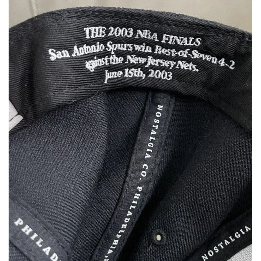 VTG San Antonio Spurs Mitchell & Ness Hardwood Classic Fitted 7 1/2 Never Worn - Picture 6 of 8